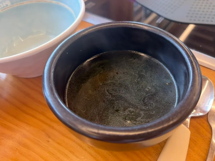 반찬 접시 클로즈업