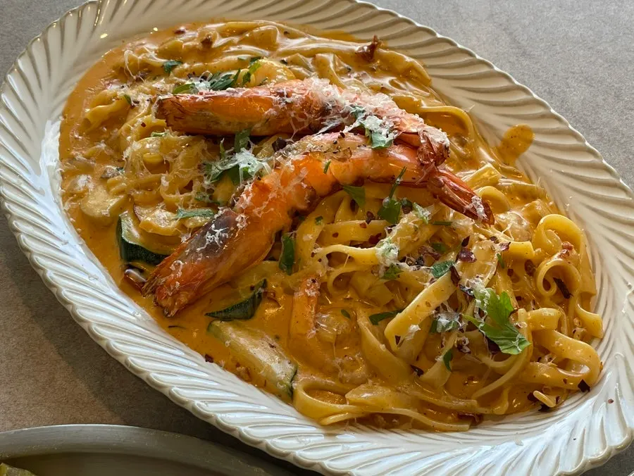 A plate of Midam Kitchen's Toowoomba pasta