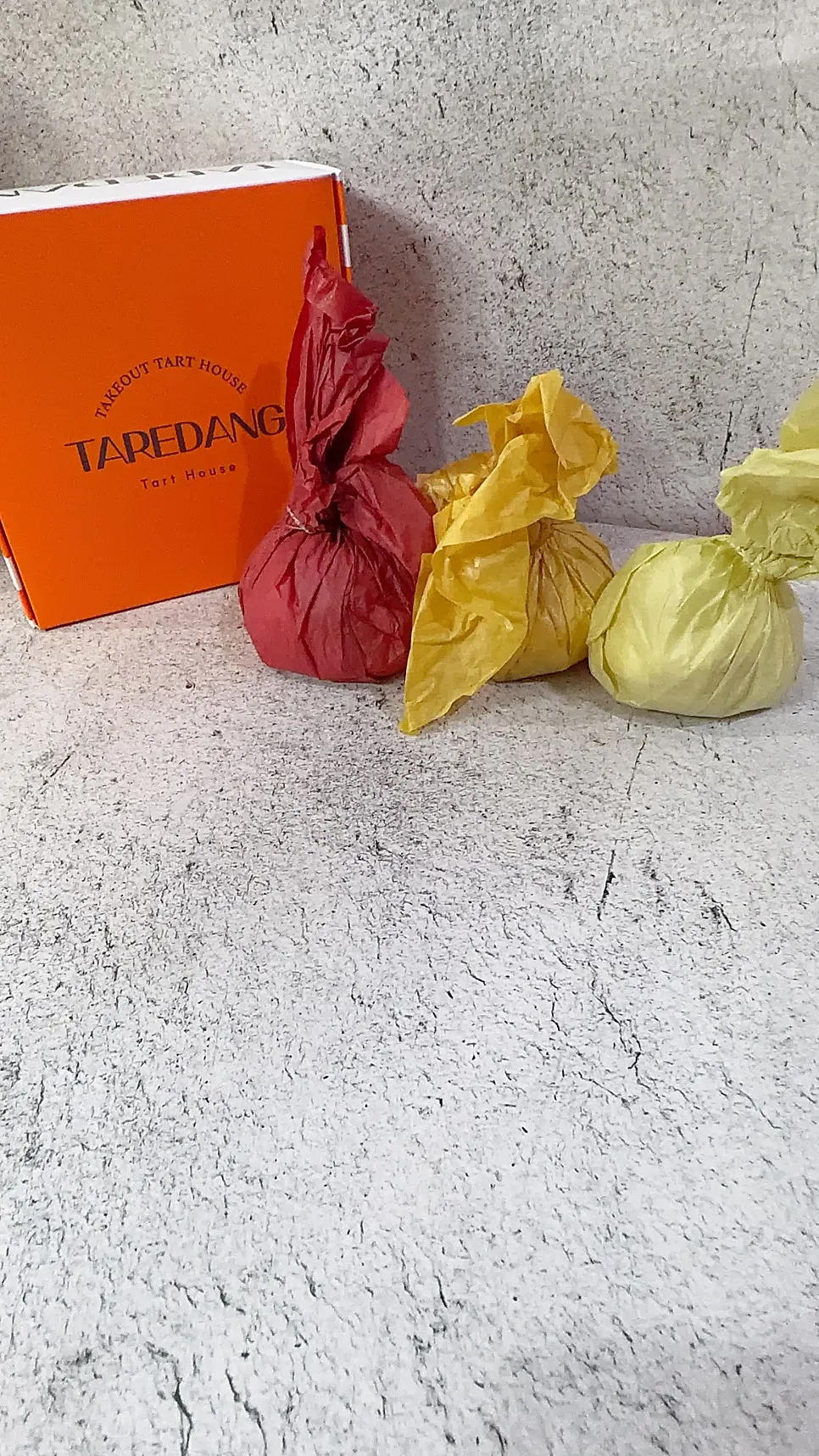 Individually packaged seasonal fruit mochi