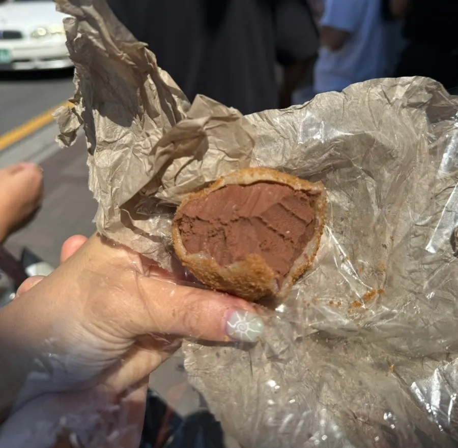 두바이 생초코모찌 단면