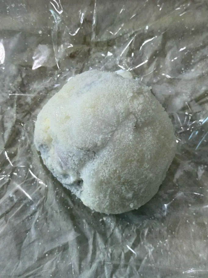 Tareudang fig yogurt mochi wrapped in hanji paper