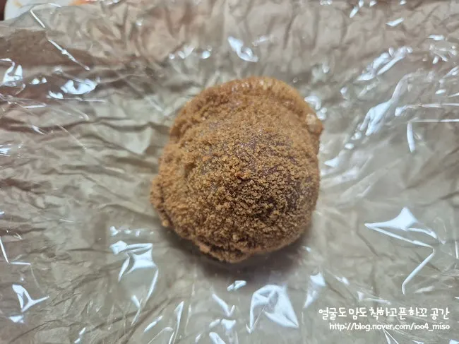 Fresh chocolate mochi taken out after chilling in the fridge