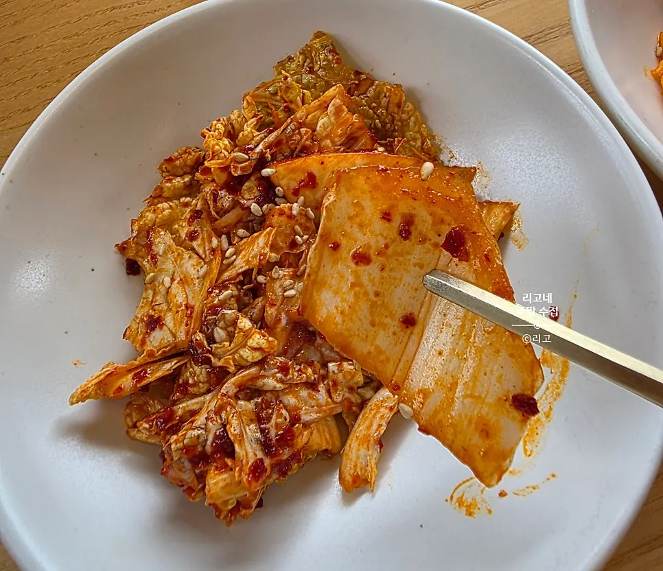 Crisp, freshly made kimchi