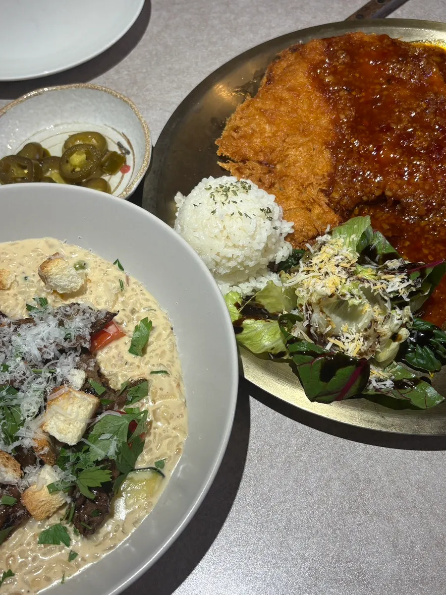 Midam Kitchen's cheese-loaded beef risotto