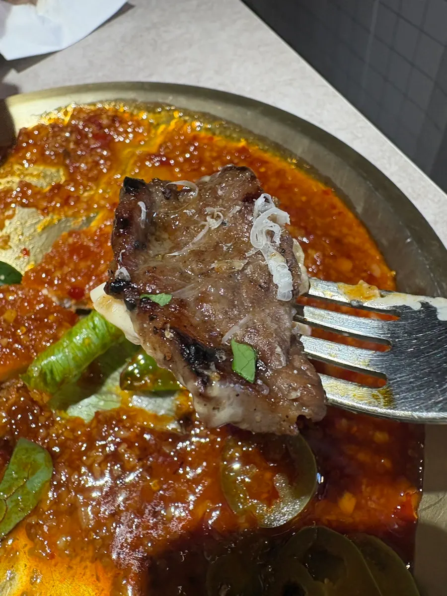 Odor-free beef and risotto