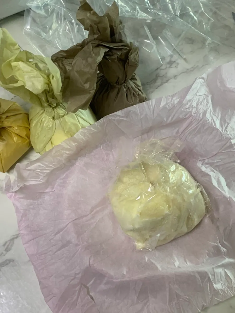 用韩纸包装的塔尔堂麻糬