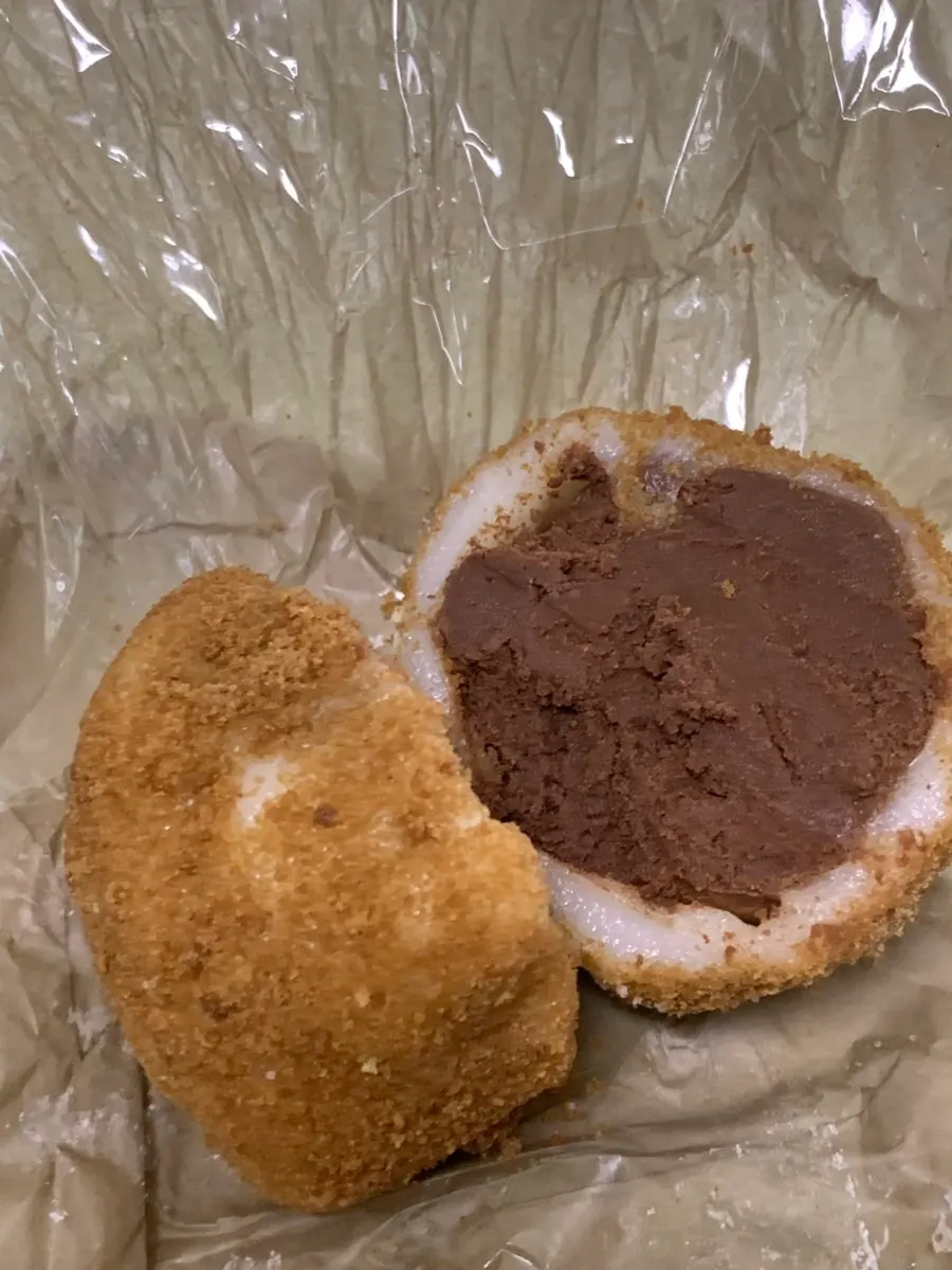 生巧克力满满的麻糬切面