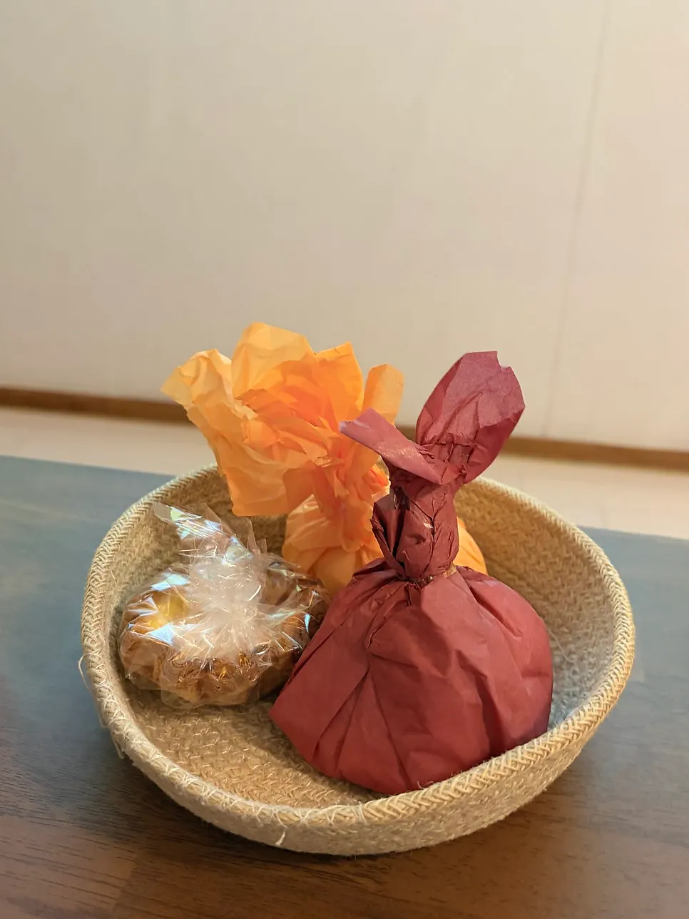Peach yogurt mochi and mango yogurt mochi packaged