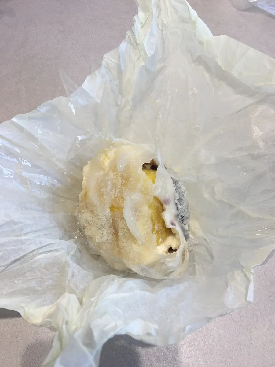 Fruit mochi packed with pineapple