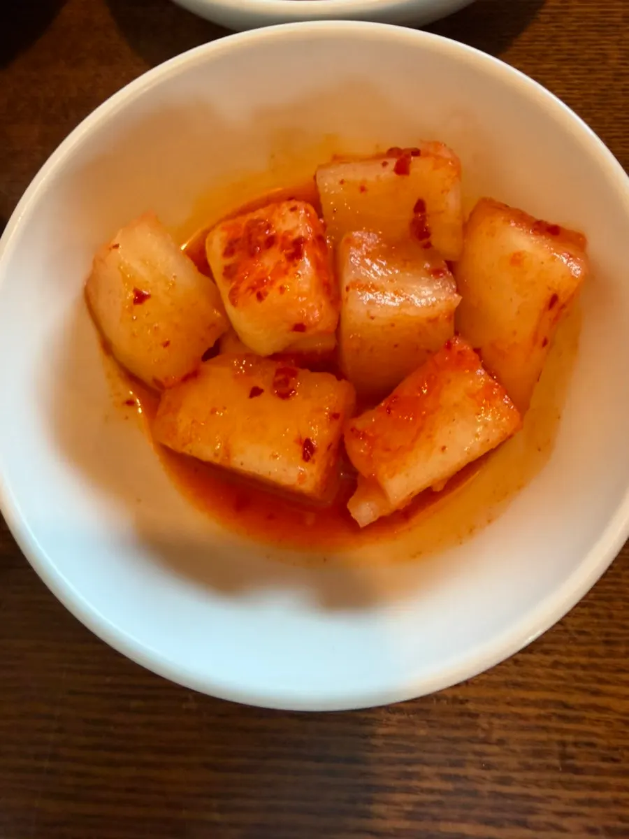 Neatly arranged basic banchan