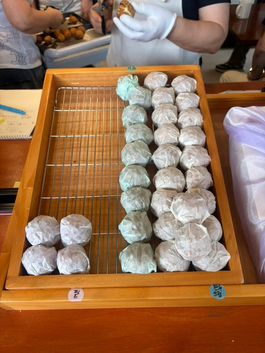 A freshly baked, warm walnut pastry