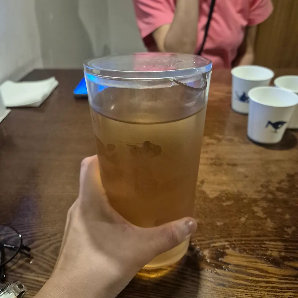 동양백반 구수한 기본 물과 세팅