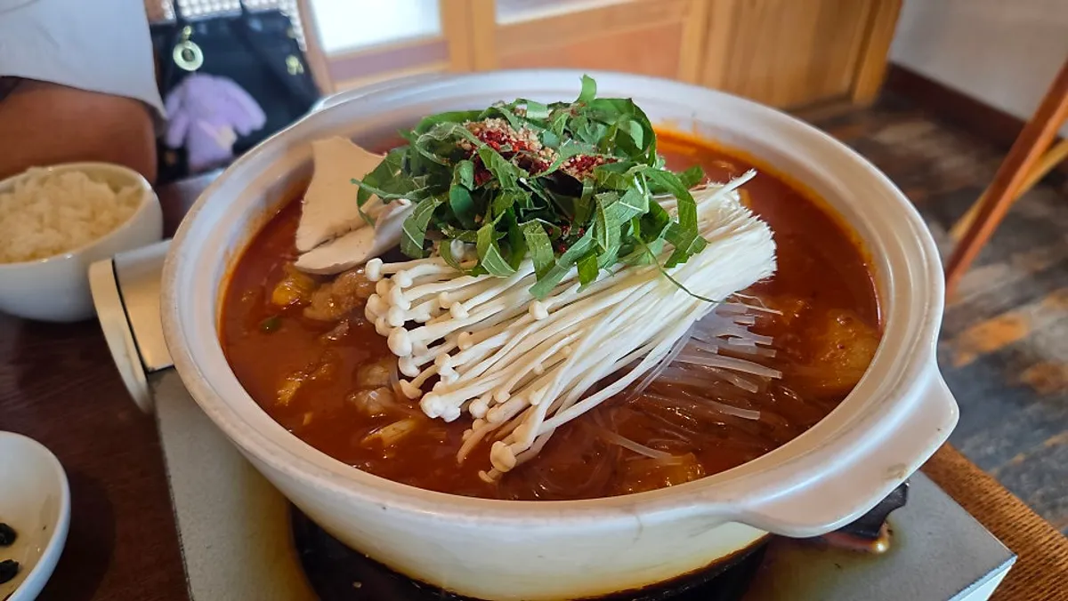 Signature photo of Dongyang Baekban on Hwangridan-gil in Gyeongju