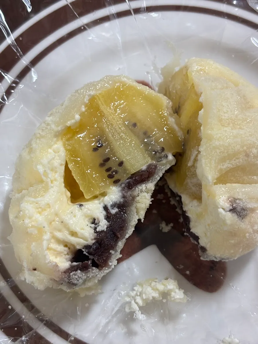 Fresh fruit mochi taken home