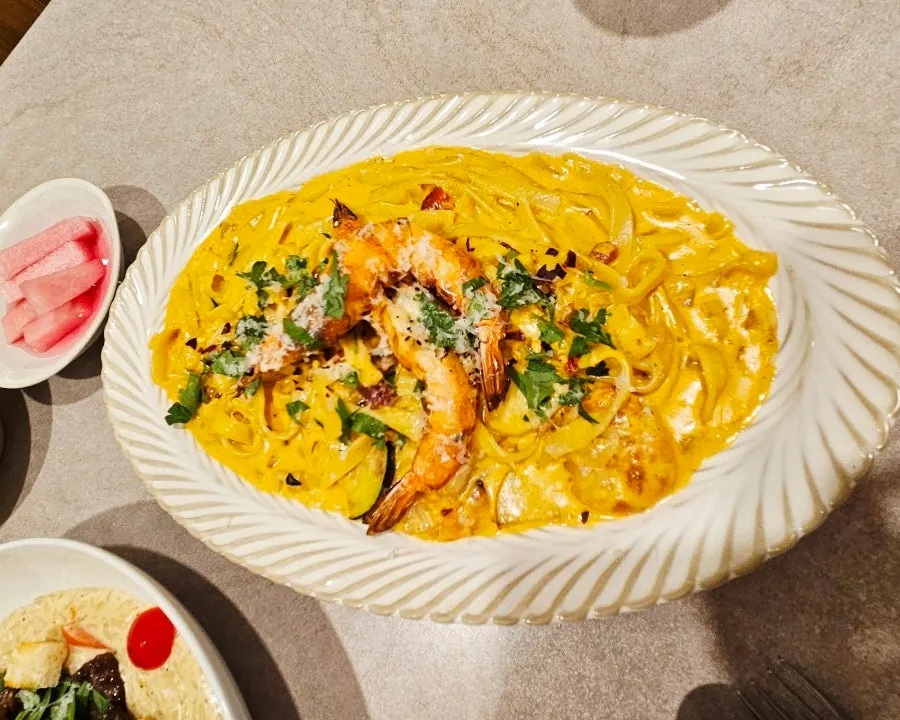 ミダムキッチンの人気メニュー、トゥームバパスタ
