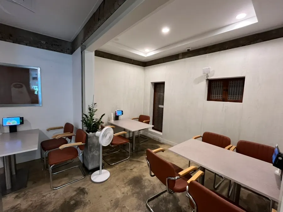 Spacious dining hall inside Midam Kitchen