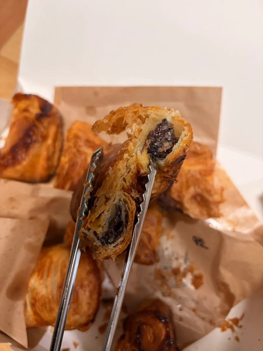 Tokyo Pie's red bean pie filled with sweet red bean paste