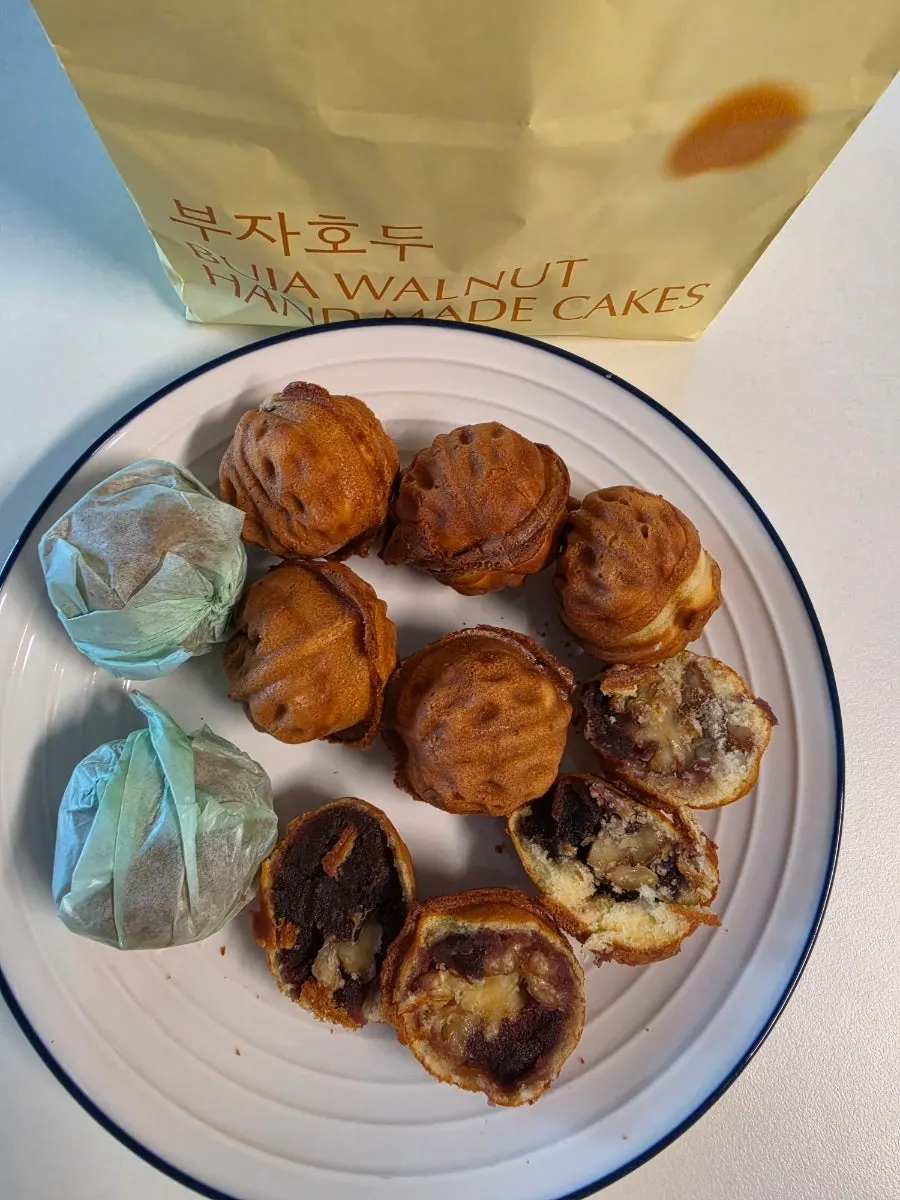 Almond praline walnut pastry