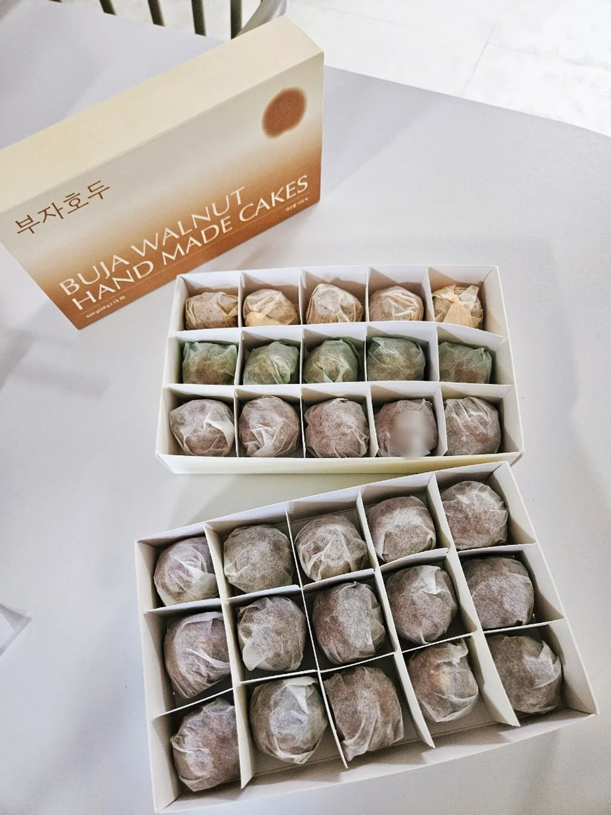 Two boxes of Buja Hodu walnut pastries