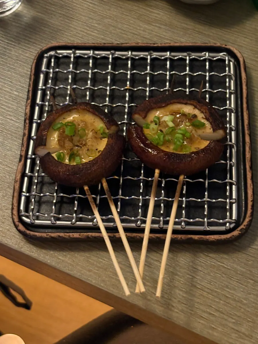 표고버섯구이와 토마토 마리네이드