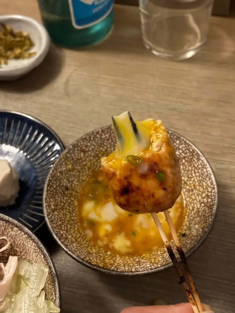 수란에 적신 츠쿠네 한입
