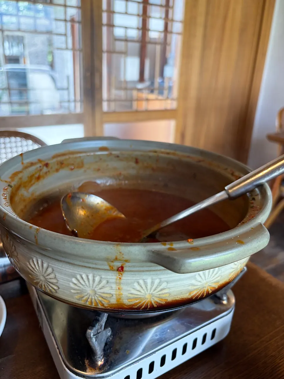Ending a Korean meal on Hwangridan-gil