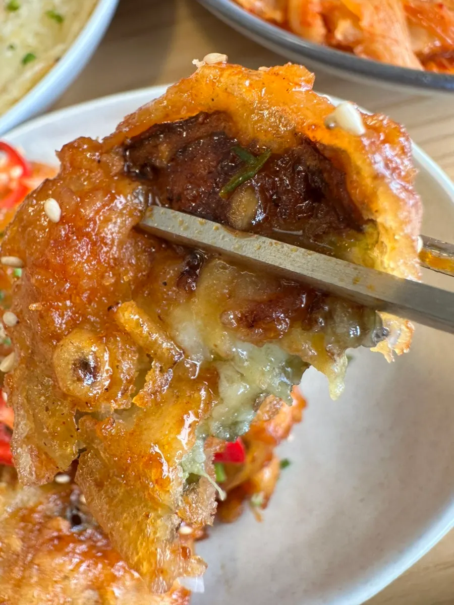 Eggplant gangjeong in the set menu