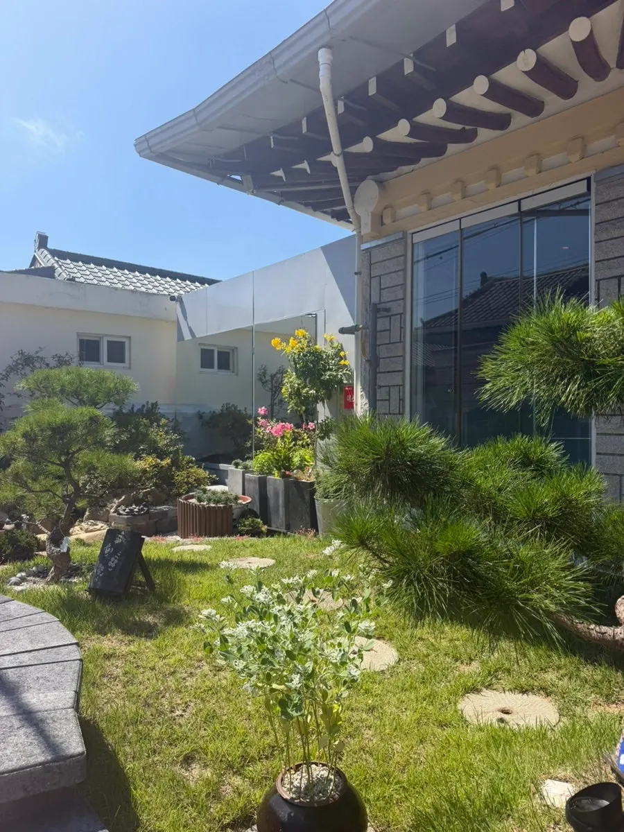 Garden view at Midam Kitchen