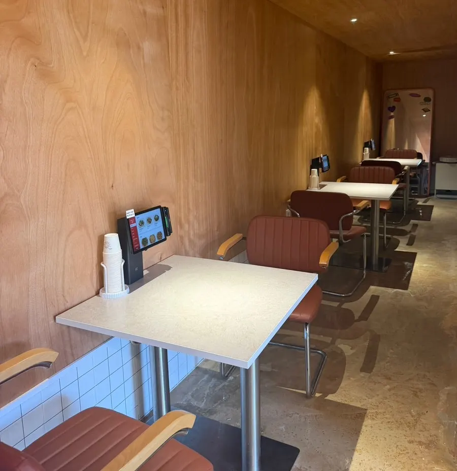 Restaurant seating in a relaxed atmosphere