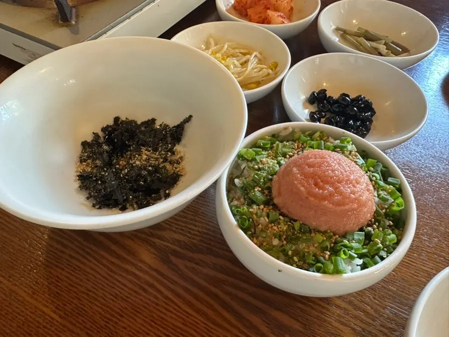김가루와 가정식 밑반찬 구성