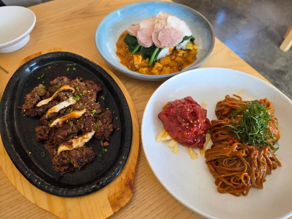 든든하게 마친 고유세트 식사