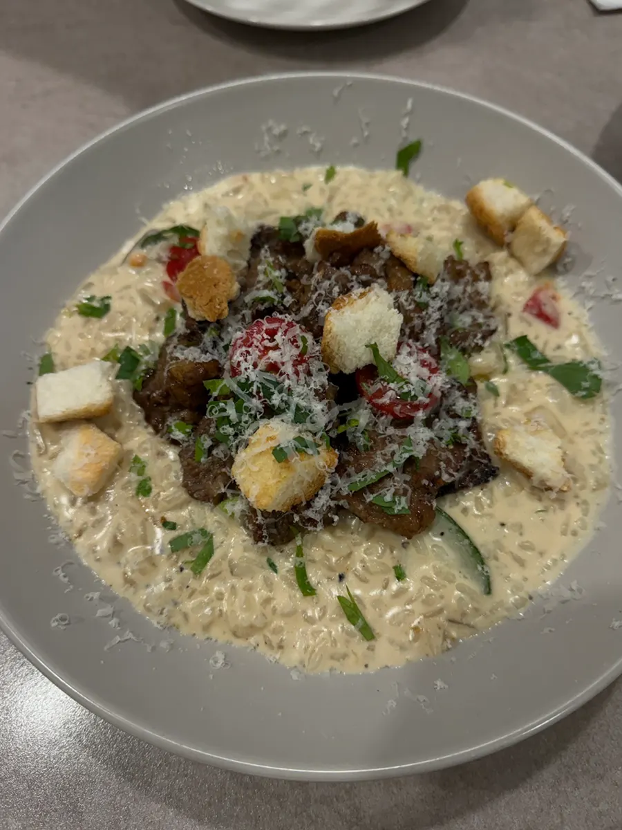 Generous ricotta salad and ricotta cheese