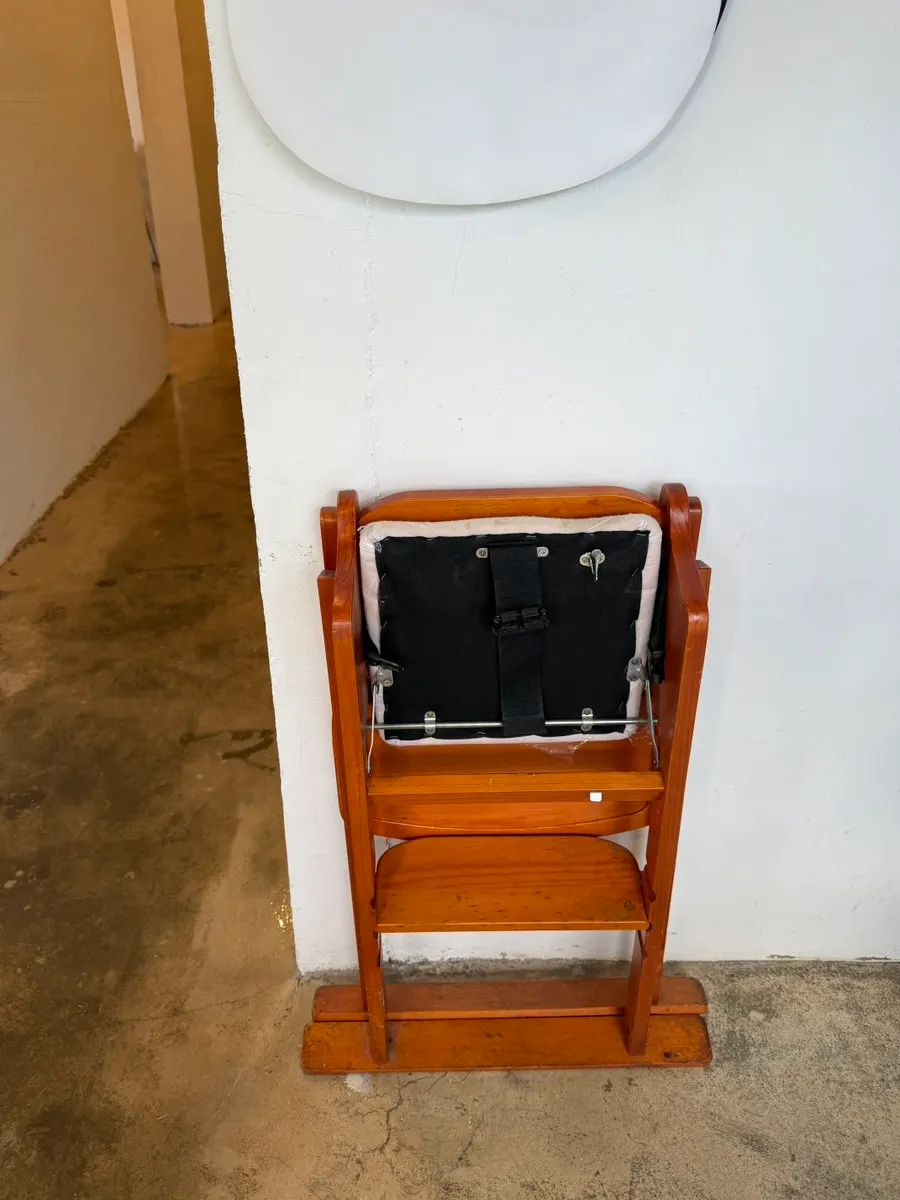 High chair and apron at Midam Kitchen