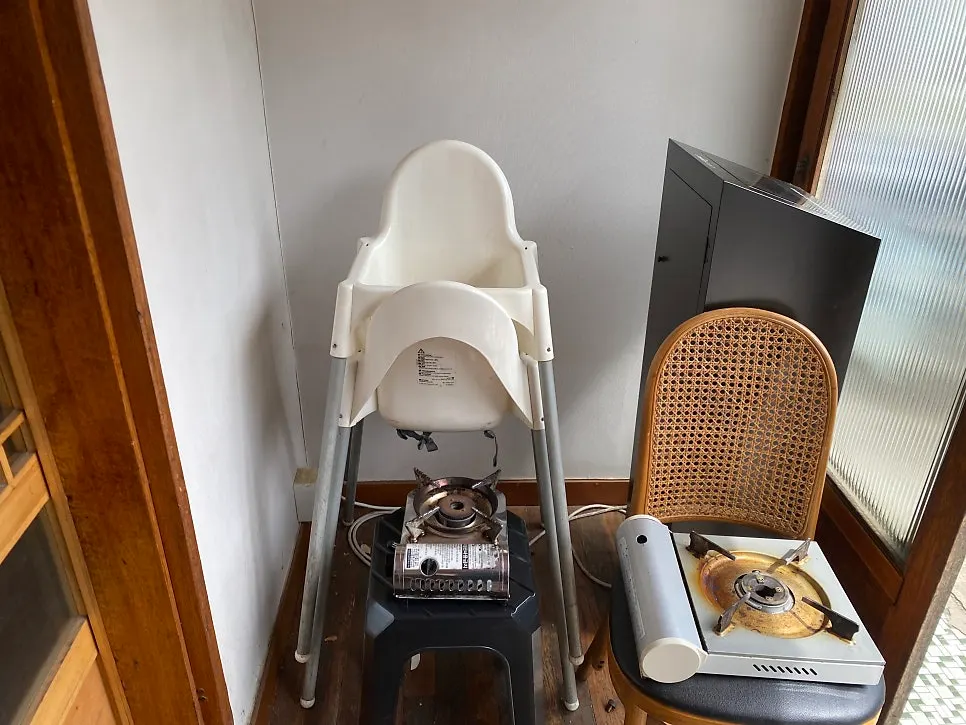 Table with a baby chair at Dongyang Baekban