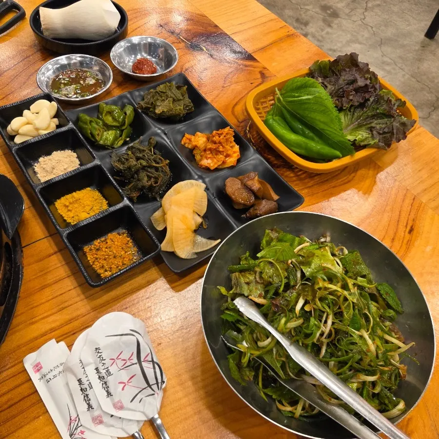 직접 만든 기본 반찬 한 상