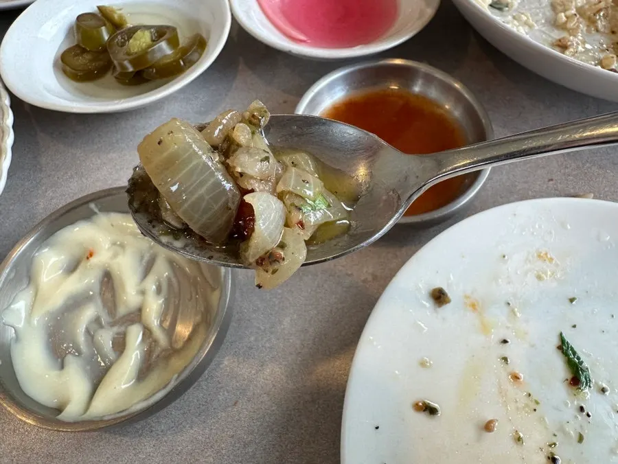 담백하게 먹은 차돌오일파스타