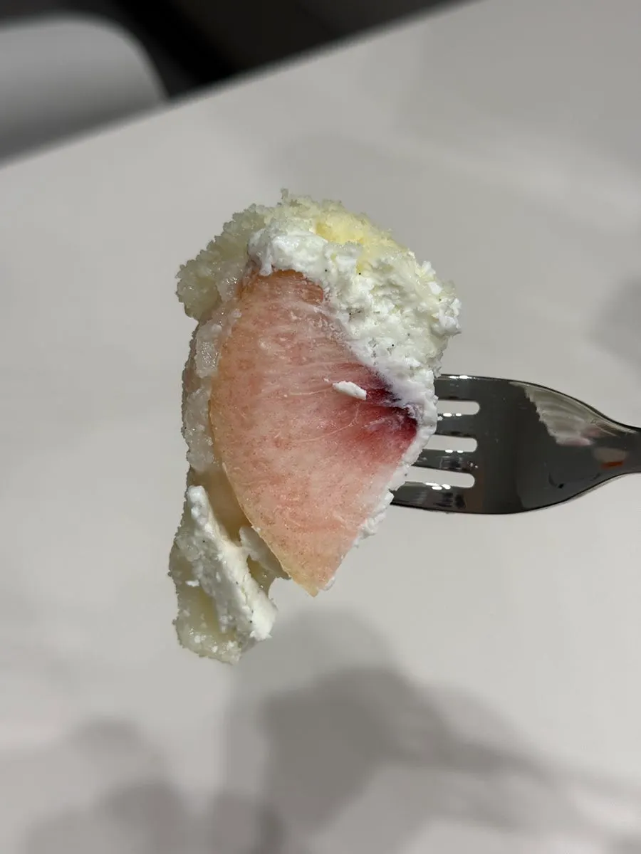 통복숭아 요거트크림 모찌 단면