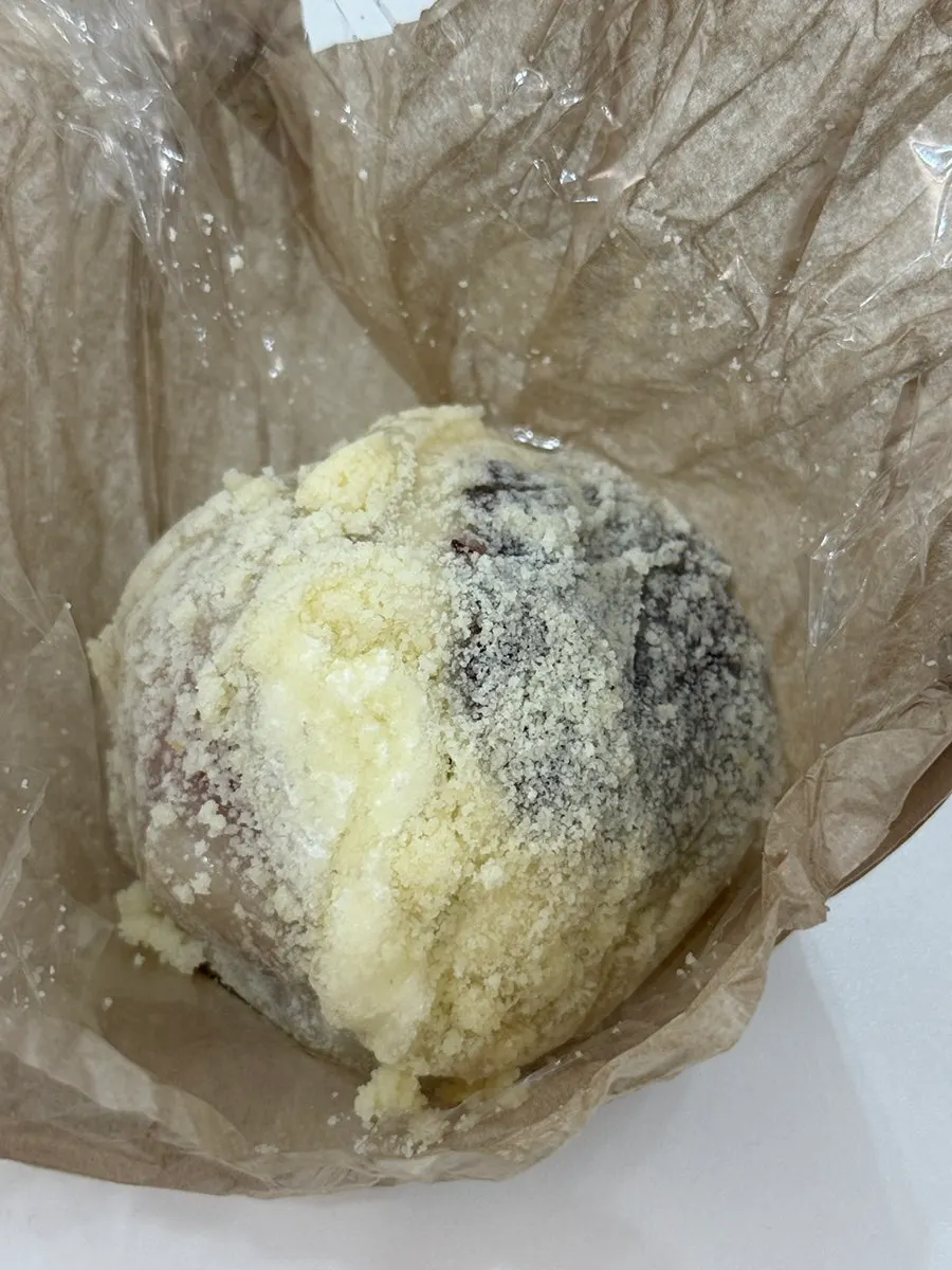 무화과 모찌의 묵직한 크기