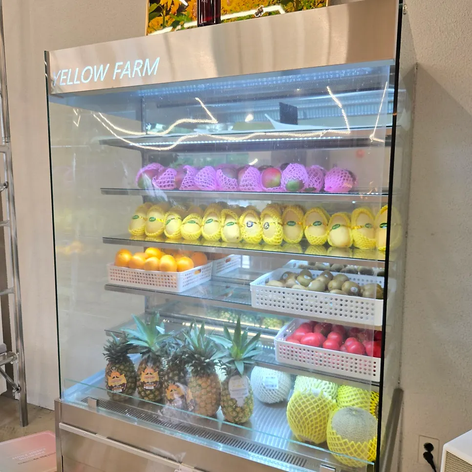 Fresh fruit desserts being prepared