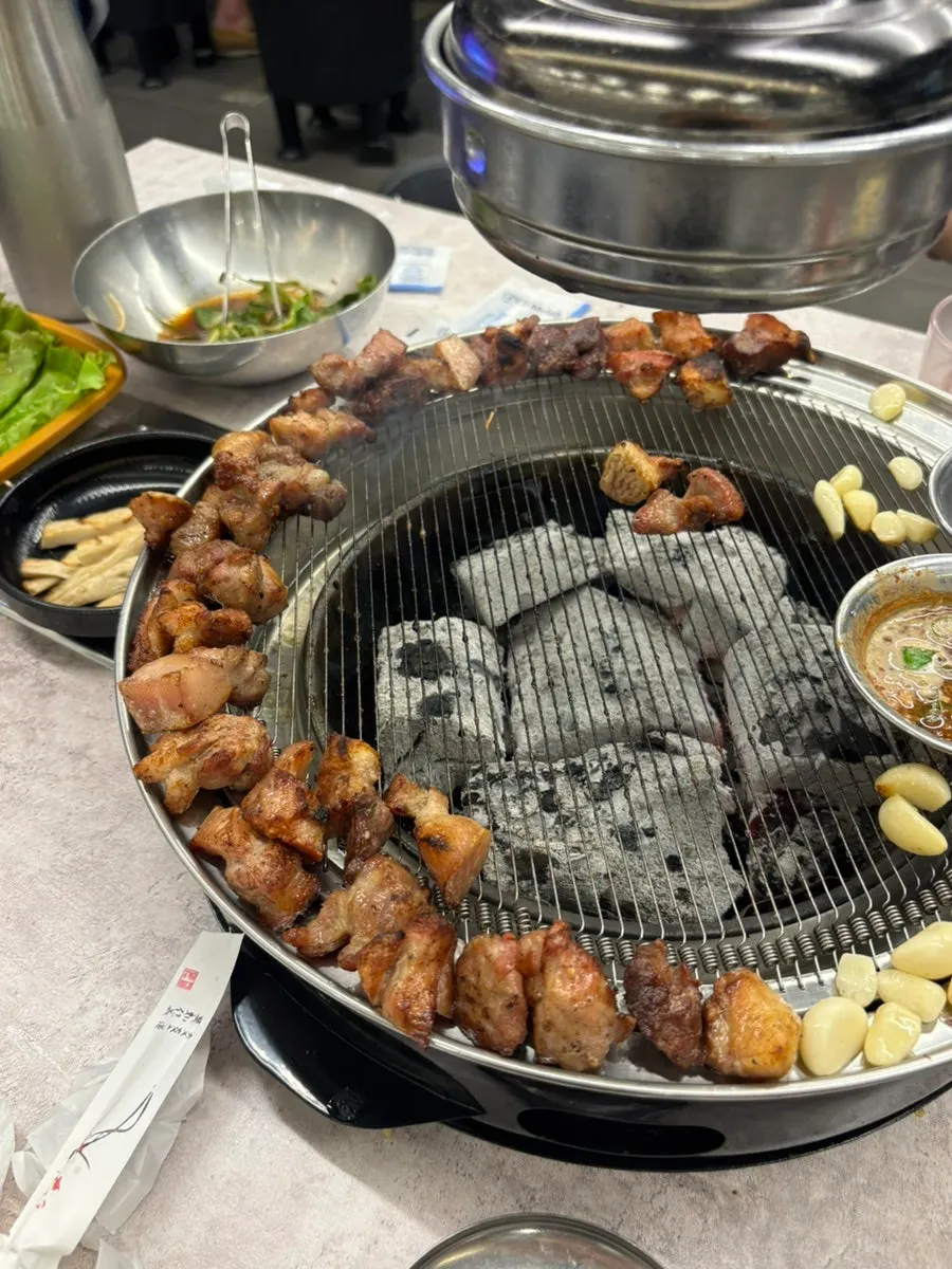 식사를 마친 뒷고기 땡기재 테이블