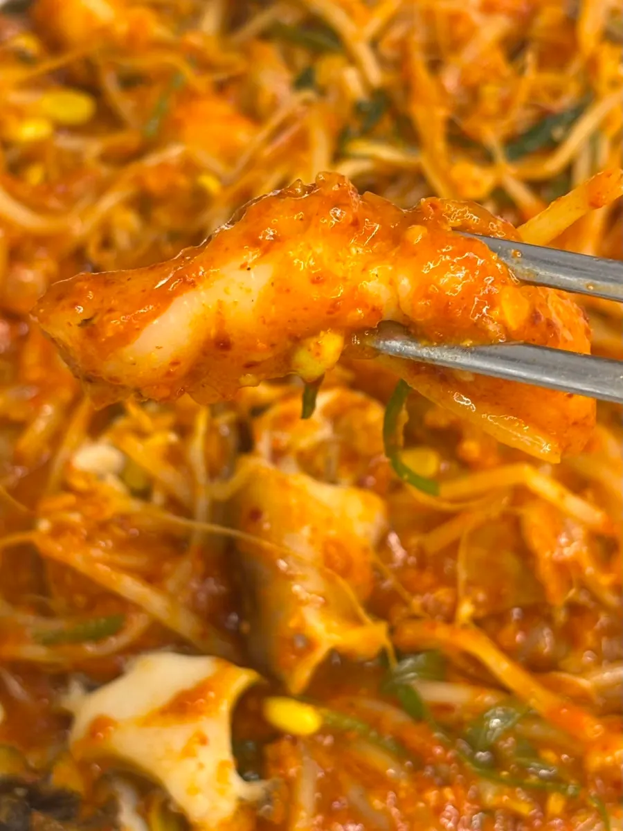 통통한 전복 살 클로즈업