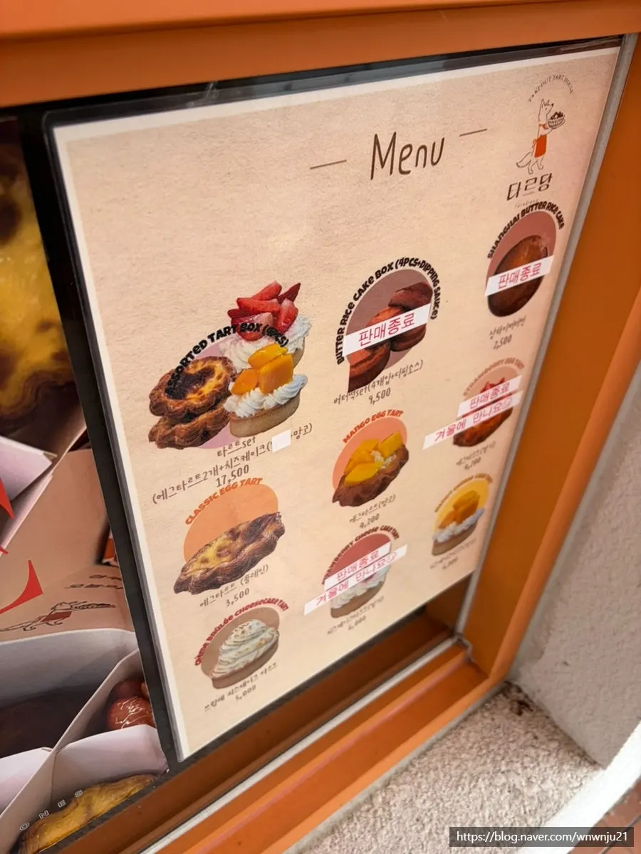 Fruit mochi menu and varieties