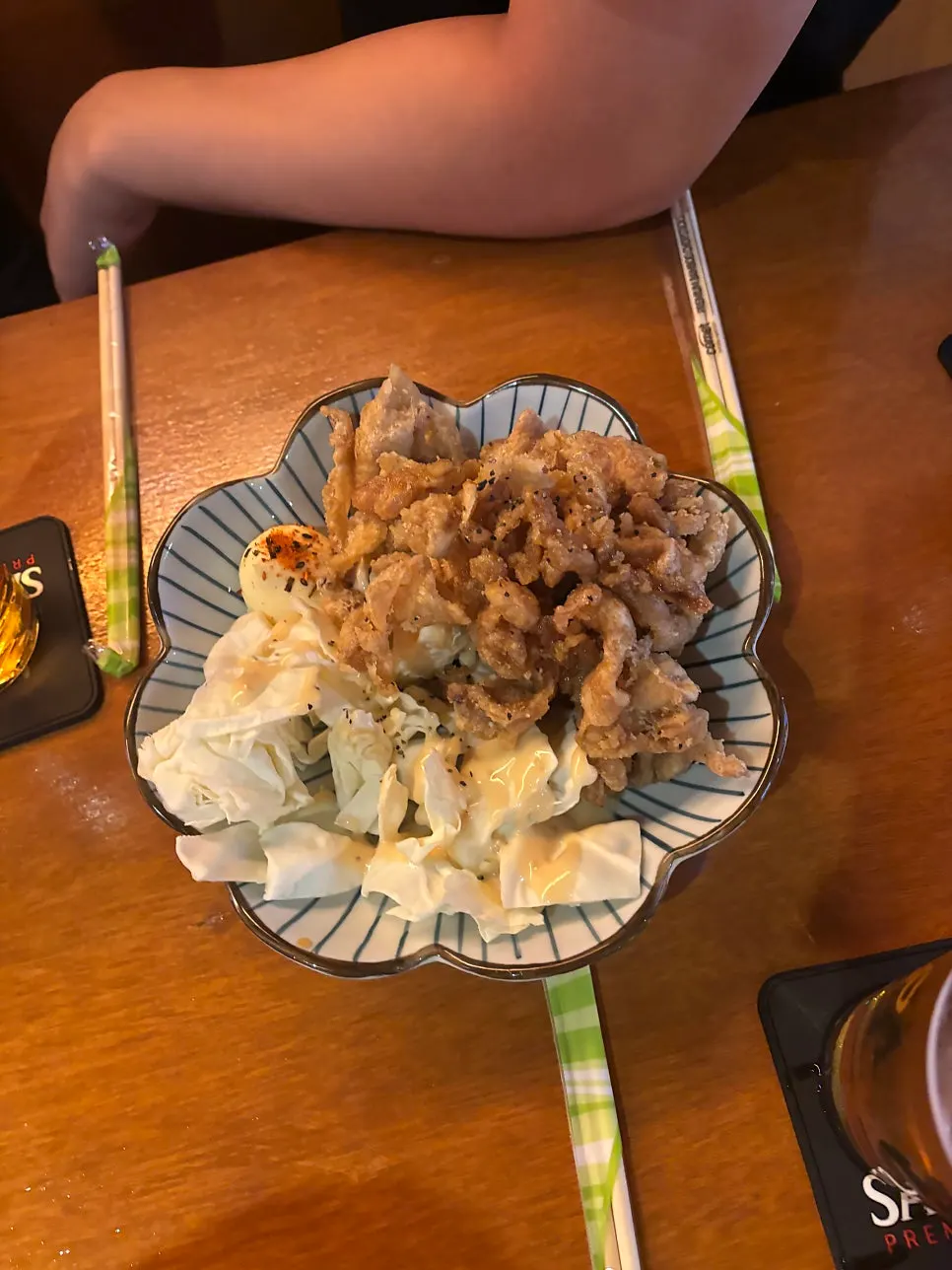 Ganppa Maekju's menu with a Japanese feel