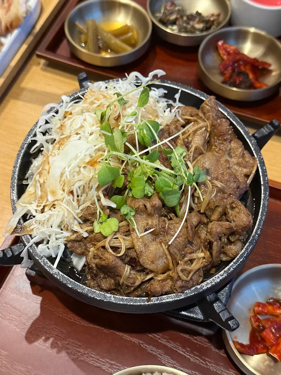 Close-up of smoky grilled bulgogi