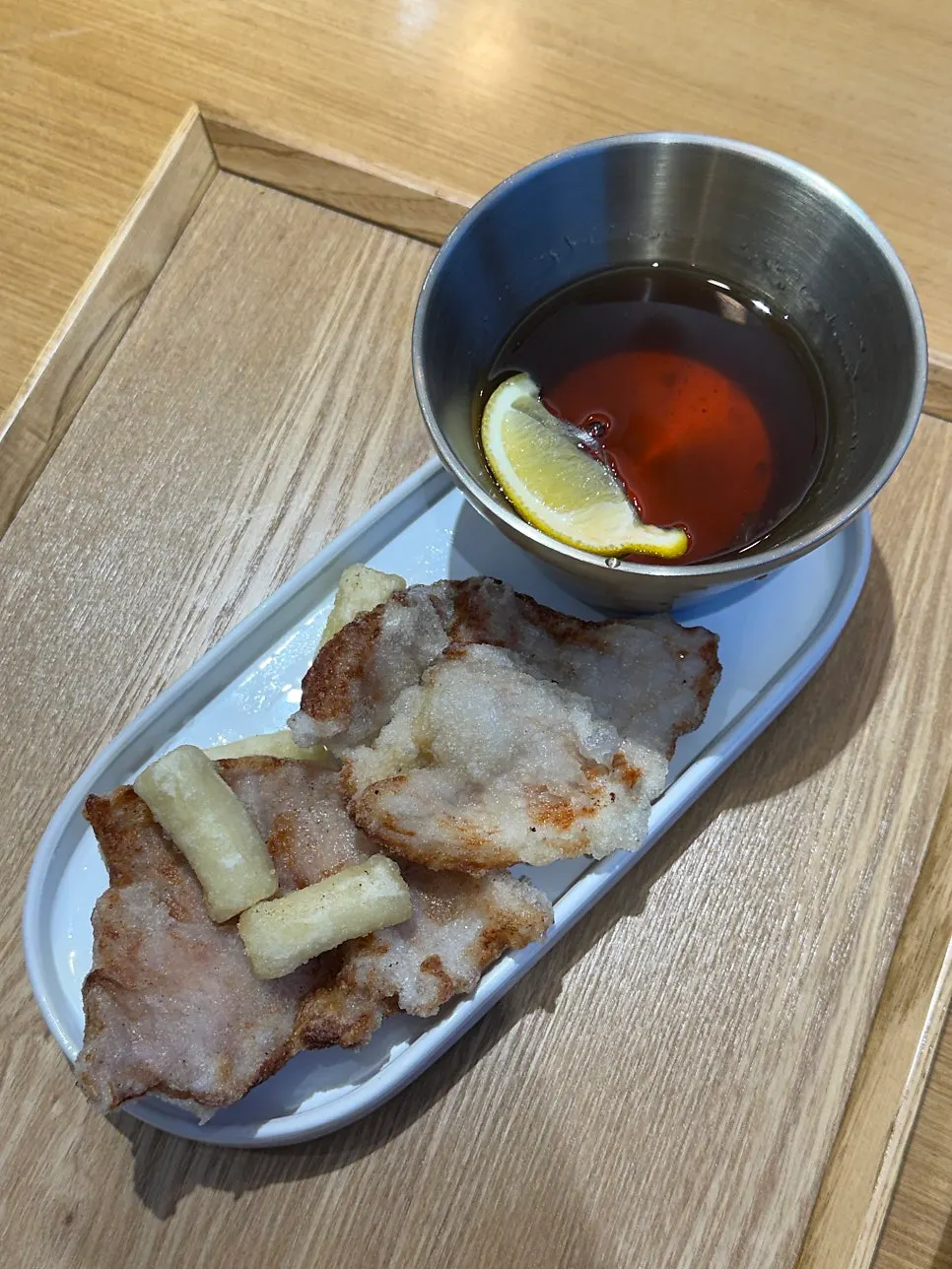 A plate of tangsuyuk aged with rice nuruk