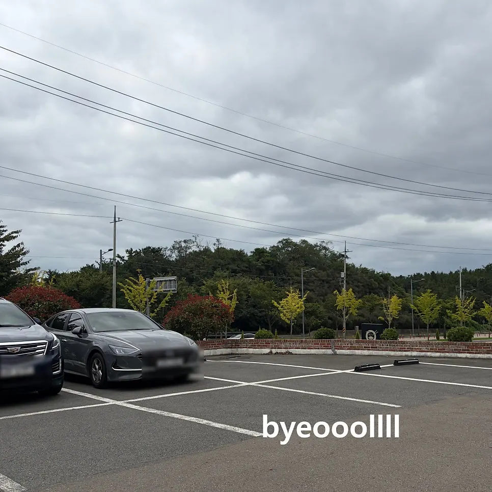 Spacious parking lot for restaurant guests