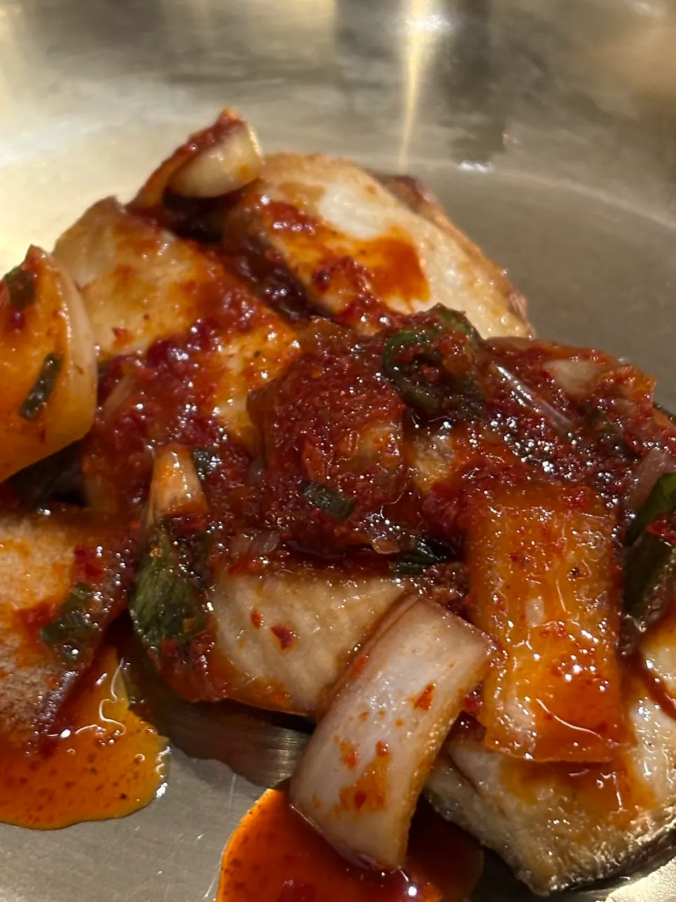 Primer plano de los banchan