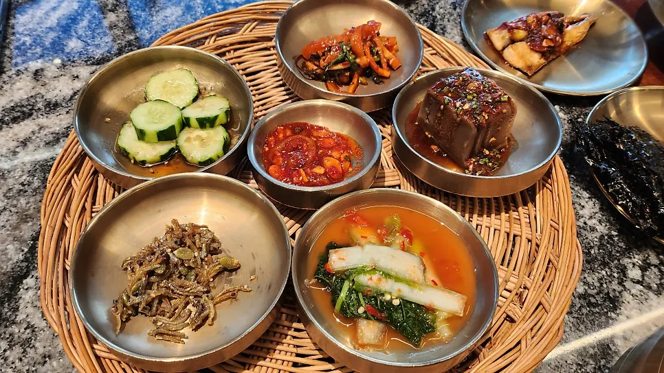 해녀2인세트 반찬 구성