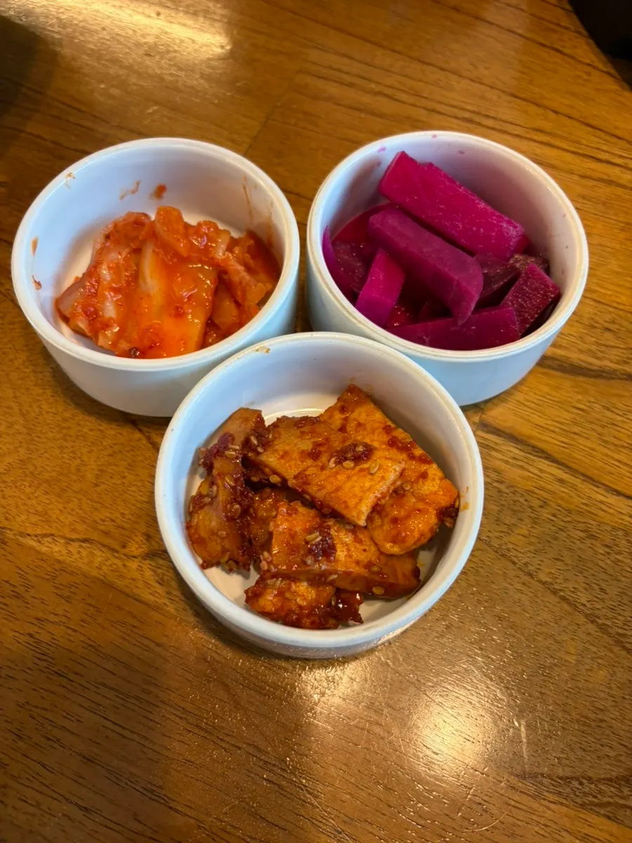 후반부 상차림의 반찬 구성