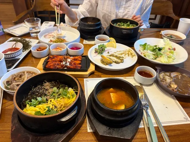 밥을짓다 경산본점 식사 마무리 상차림